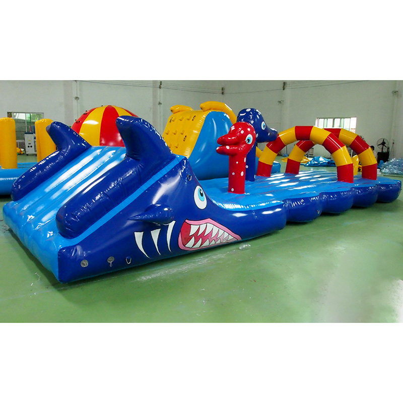 Air- filled water flush PVC material inflatable toy water sports obstacle