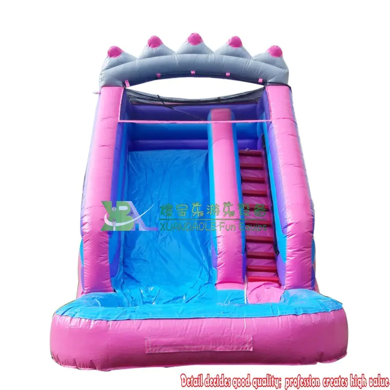 Inflatable Princess Imperial/Royal King Crown Slide/ Princess Tiara Bouncy Water Slides With Pool For Backyard