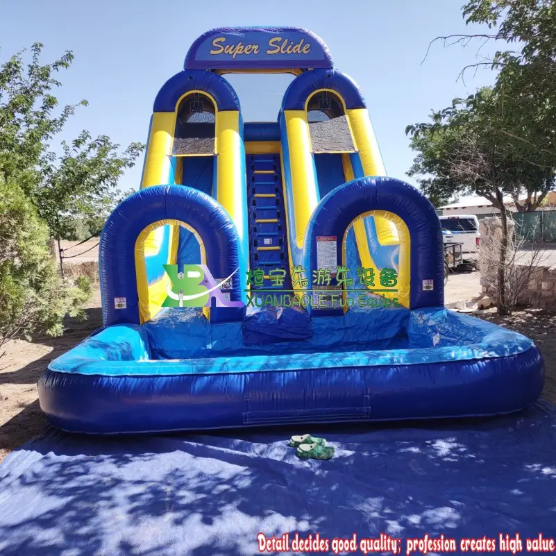 Inflatable water slide with pool/ Playground water slide for adult and kids, Commercial wholesale or rental markets inflatable Super water slide