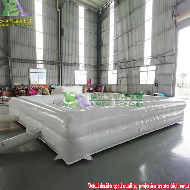 Outdoor White PVC Inflatable joust arena inflatable gladiator Sport game joust fighting ring