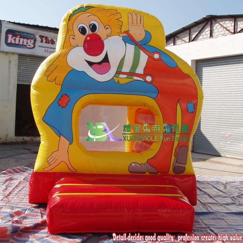 Birthday Clown Bouncy Castle Inflatable PVC Roof Bouncer