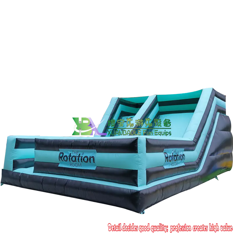 Vertical Rush Inflatable Slide With Rock Wall / Inflatable Climbing Wall With Dry Slide for Adults And Kids