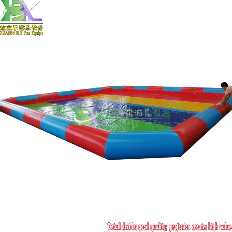 Commercial large inflatable swimming pool multi color for summer water park 10m pool