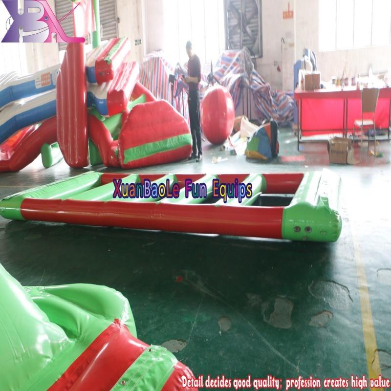 Customized Waterpark Giant Inflatable Water Park Equipment Aqua Park Floating Inflatable Runway Hurdle