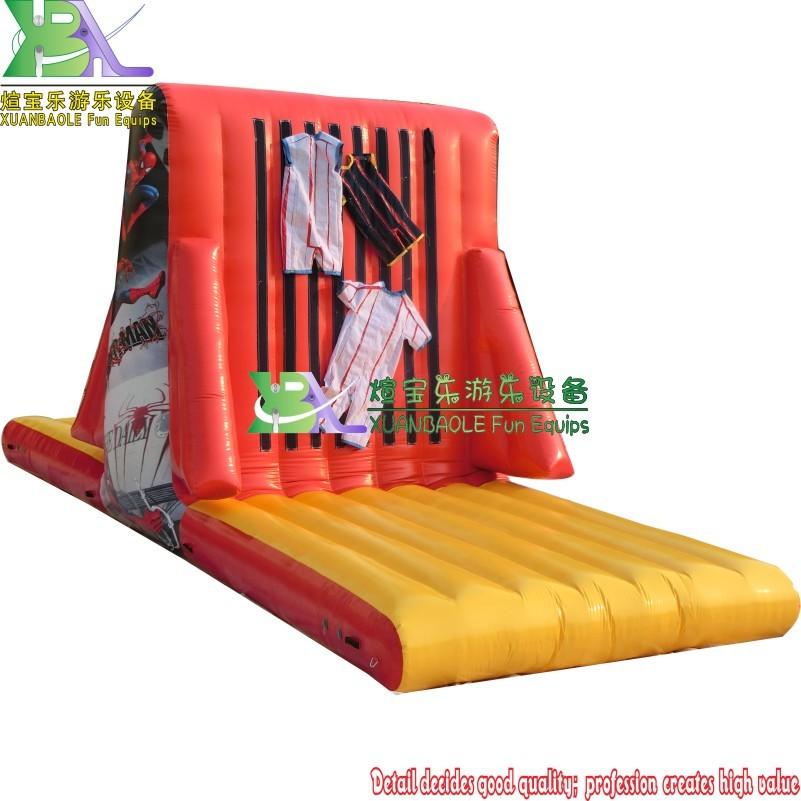 Fun Jumping inflatable Velcro Wall, Spiderman theme party inflatable human fly stick wall
