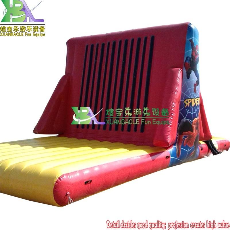 Fun Jumping inflatable Velcro Wall, Spiderman theme party inflatable human fly stick wall
