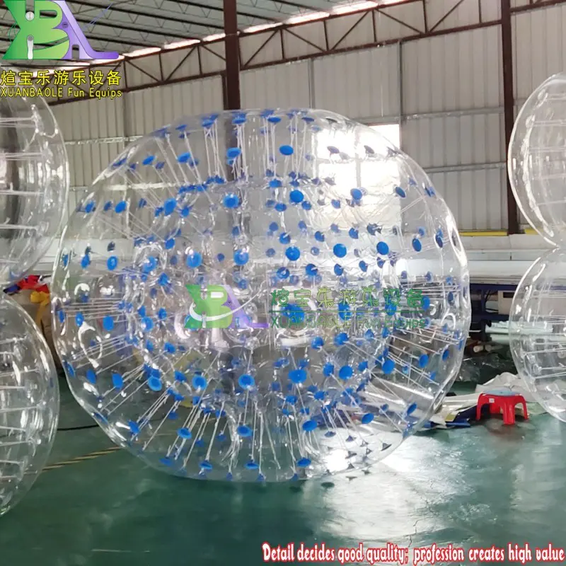 Grass Land Fun Play Inflatable Zorbing Ball 2.5M/2.8m/3.0 Dia Human Size Hamster Ball Top PVC Gras