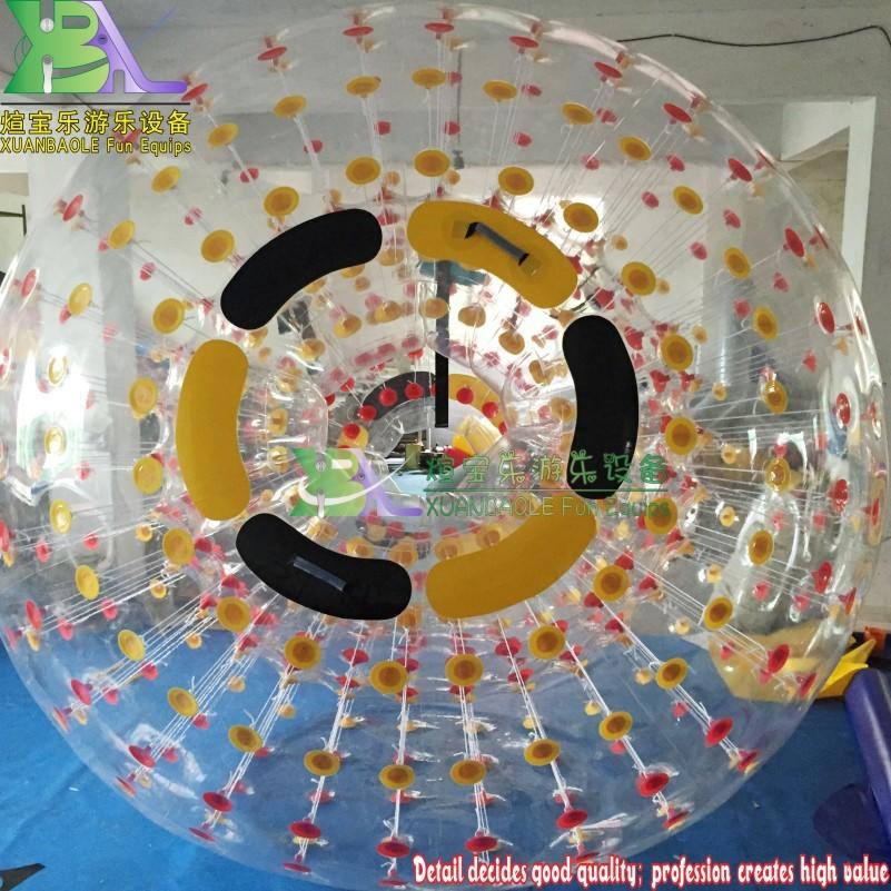 Grassland Transparent Inflatable Zorb Ball , Inflatable Human Bowling Ball For Grass / Snow Land