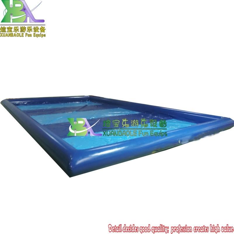 Customized size outdoor large Commercial Blue inflatable water swimming pool For Kids Paddle Boat or bumper Car