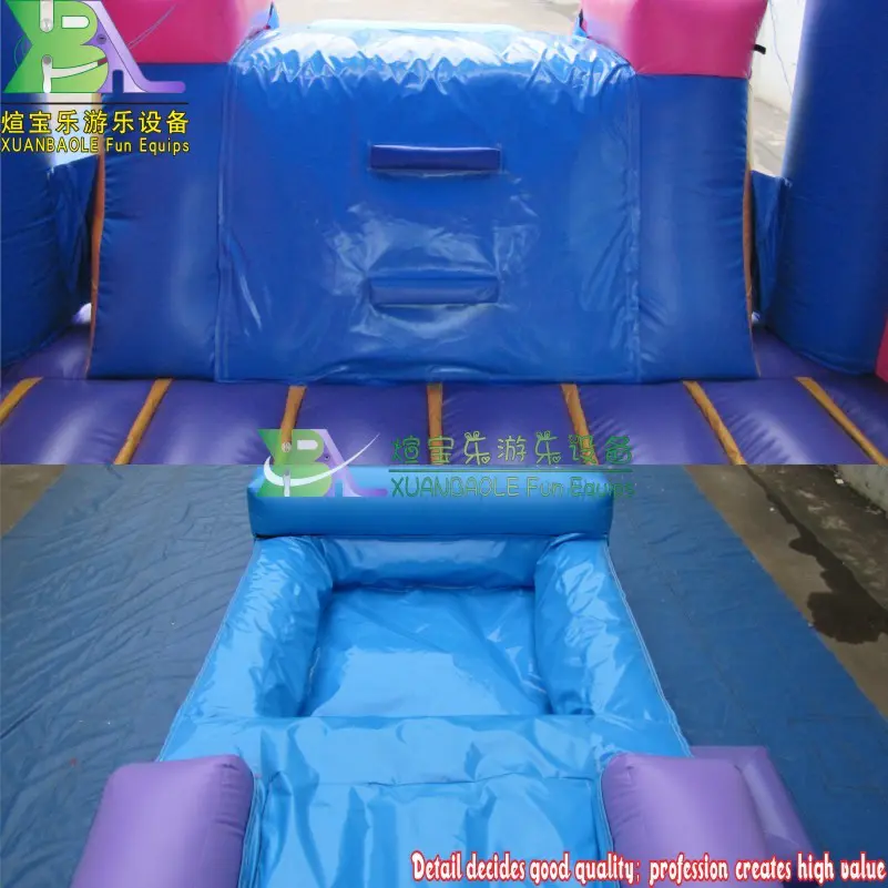 Dual Lane Inflatable Bouncer Castle Combo Jumping Bouncy House Water Slide Wet n Dry Combo For Kids Backyard Party