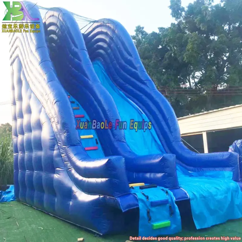 Commercial Rentals Birthday Party Or Event Inflatable Wave Wet Slide Large Child&Adult Inflatables Outdoor Inflatable Pool Slide