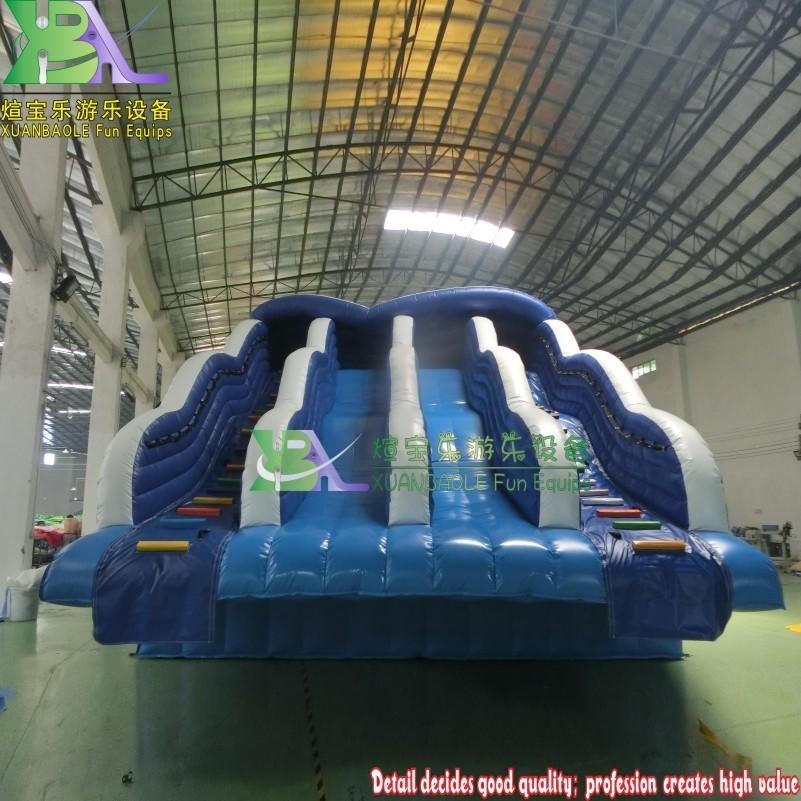 Sea World Ourdoor PVC  Large Inflatable Frame Pool Slide, Dual lane pool Inflatable water slide for lake frame swimming pool