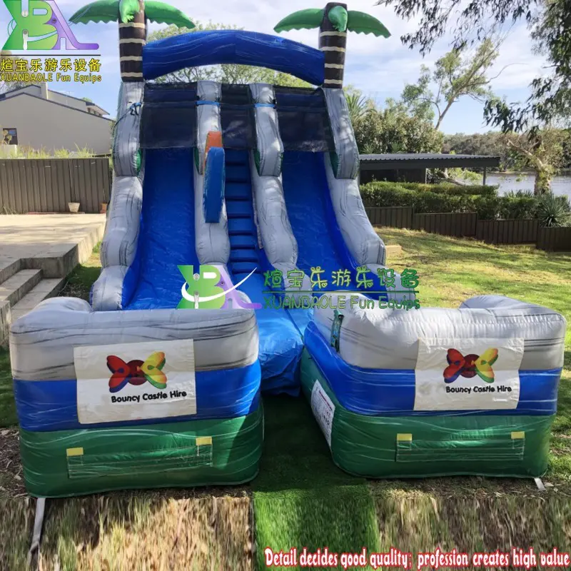 16ft Double Lane Tropical Slide Rental Event Party Magical Inflatable Jumper Water Slide