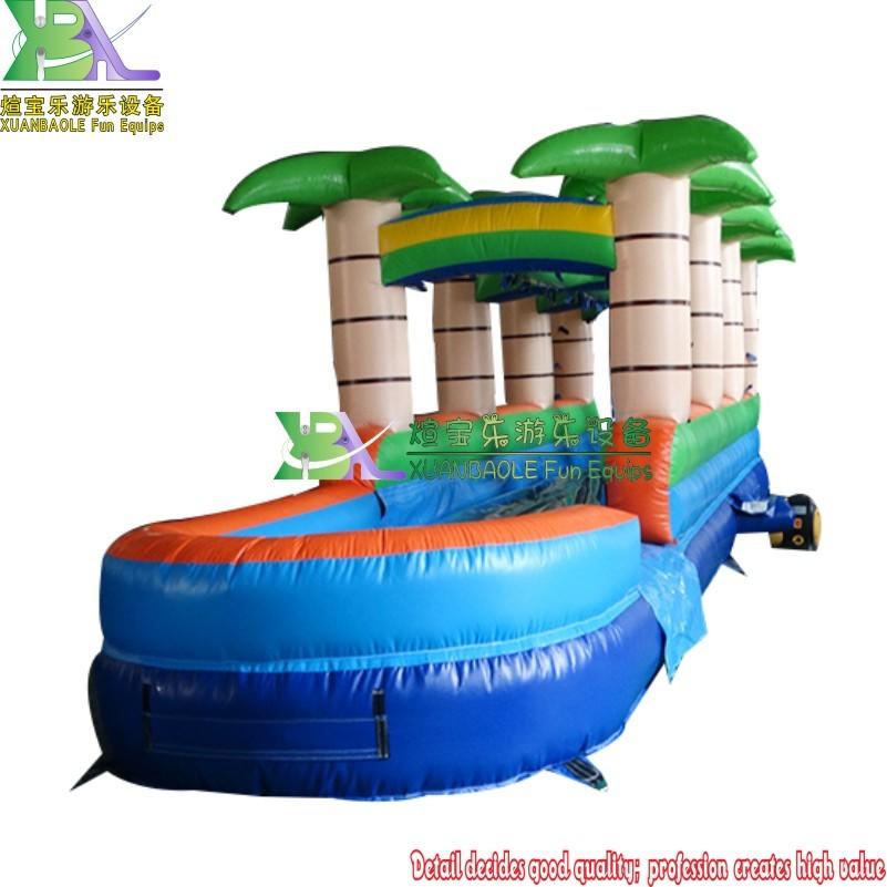 The Palm Paradise Dual Lane Slip n Slide With Air Blower