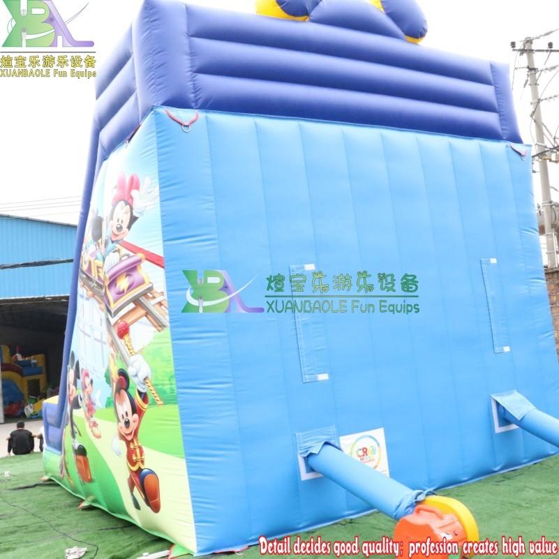 20ft Mickey Mouse Mega Slide, Amusement Park Inflatable jumping bouncy Slide