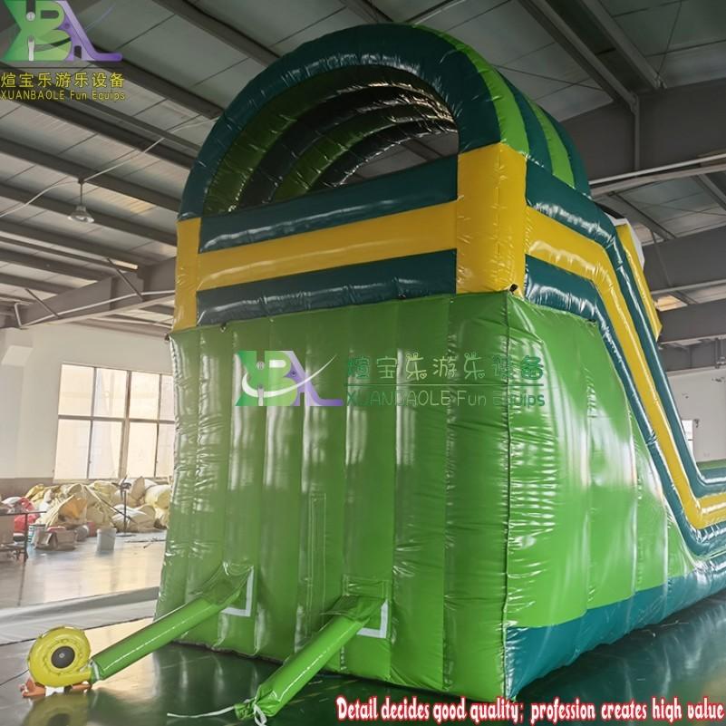 Soccer Football Kids Inflatable Bouncy Castle Slide Commercial Lawn Jumping Slide Amusement Park Fun Equipment