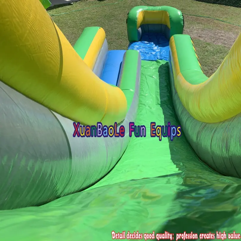 Exciting Adults or Kids Backyard Splash Bouncy Water Slide with pool, Fun Bouncing Time Inflatable Caution Water Slide