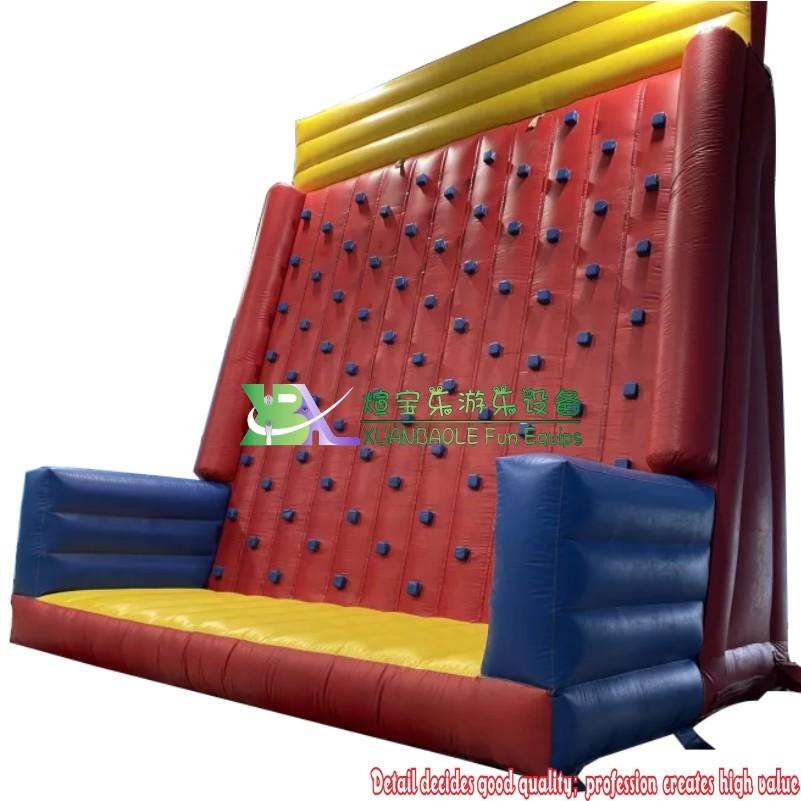 Adventurous Inflatable Rock Climbing Wall, Inflatable Air Rock Mountain Climbing Wall For Kids Party Bouncy Castle Game