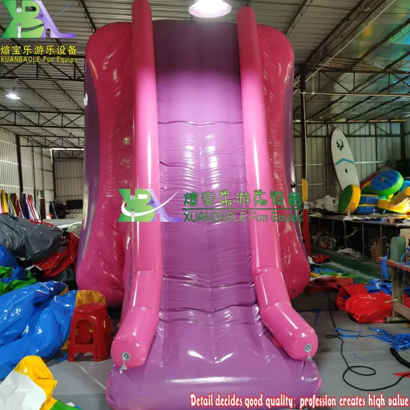 High-Quality Water Aqua Park New Floating Inflatable Climbing Water Jumping Tower Island With Double Side Slides Games