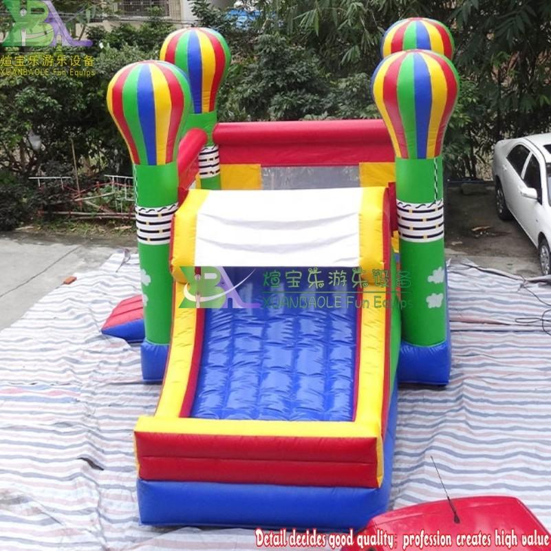 Hot Air Balloon Bounce House Wet or Dry Water Slide Combo, Kids Jumping Bouncer House Fun Party Inflatable Games
