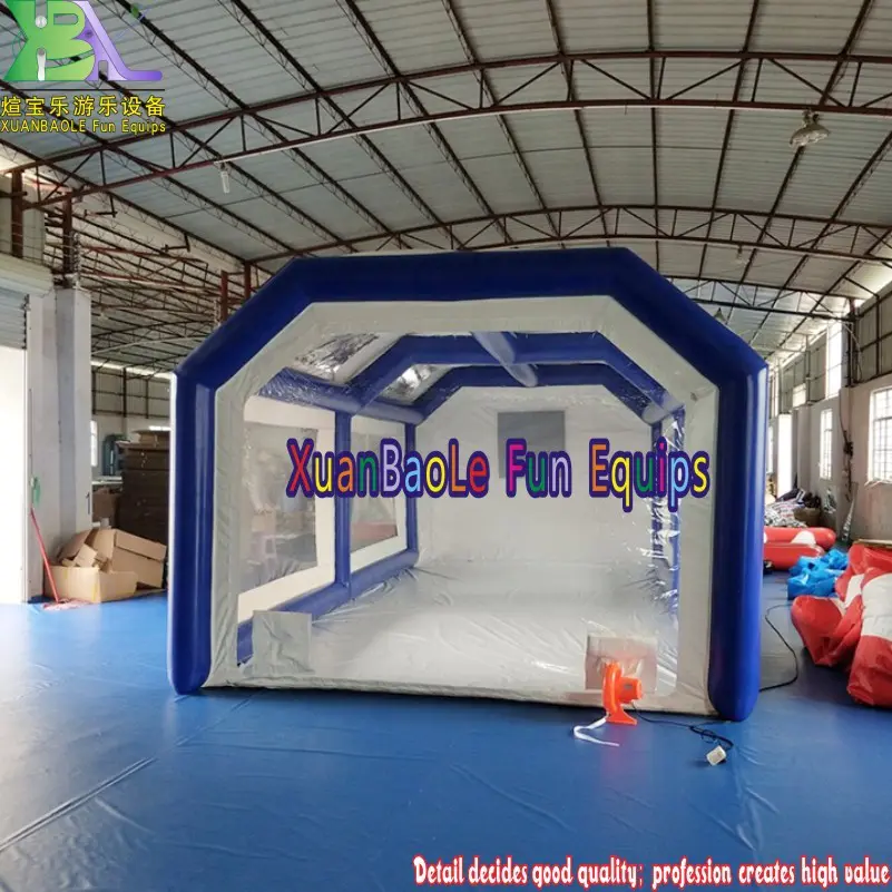 Customized size Airtight inflatable tent garage car waterproof carport, Inflatable car wash tent