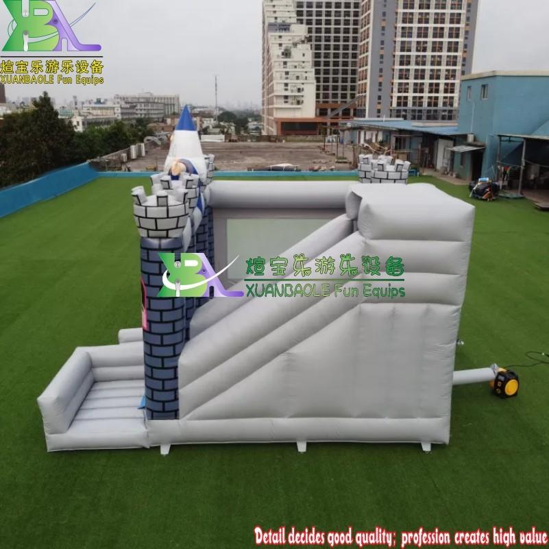 Wizard&Princess Inflatable Commercial bouncy castle Combo, Kids Magic Castle With slide Jumping Moonwalk