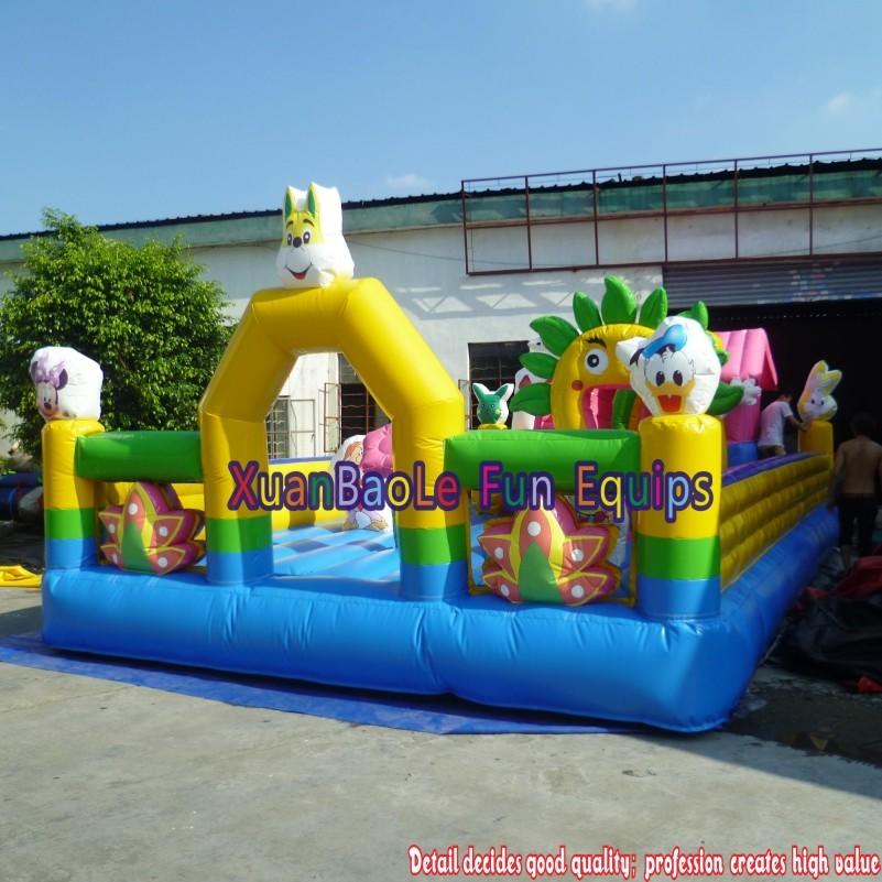 Giant Funny City Castle Children Jumping Bouncer Flower Theme Inflatable Playground Amusement Park Bouncy Trampoline