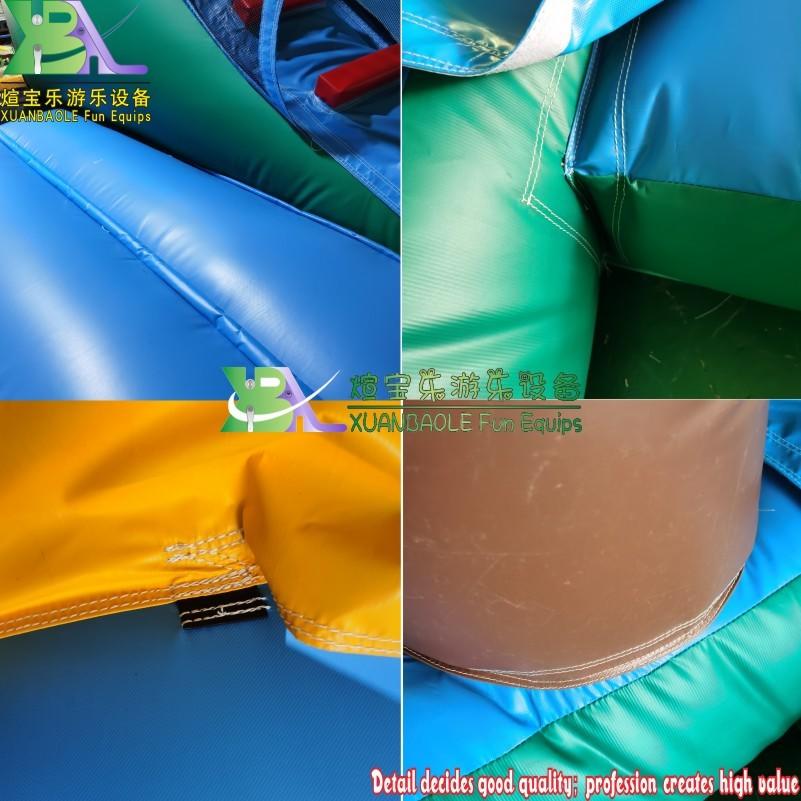 Island Tree Bouning Castle Slide Combo With Jumping House, Yard /Indoor Used Mini Jungle Green Tree Bounce