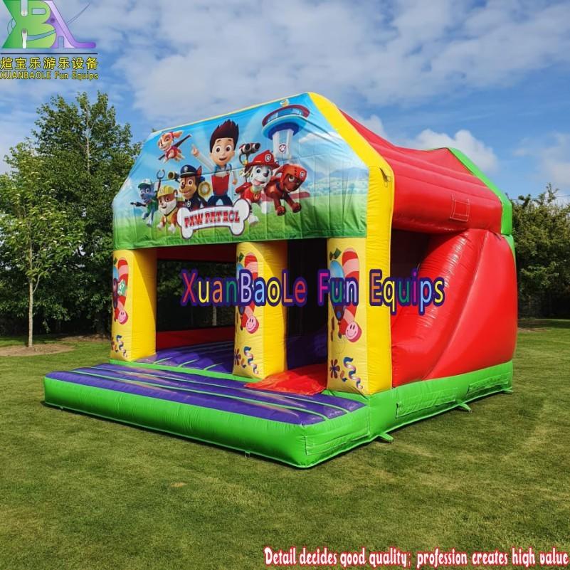 Paw Patrol Combo Bounce & Slide, Cartoon bounce house Inflatable Castle Combo, Outdoor Inflatable Bouncer Jumping castle for kids