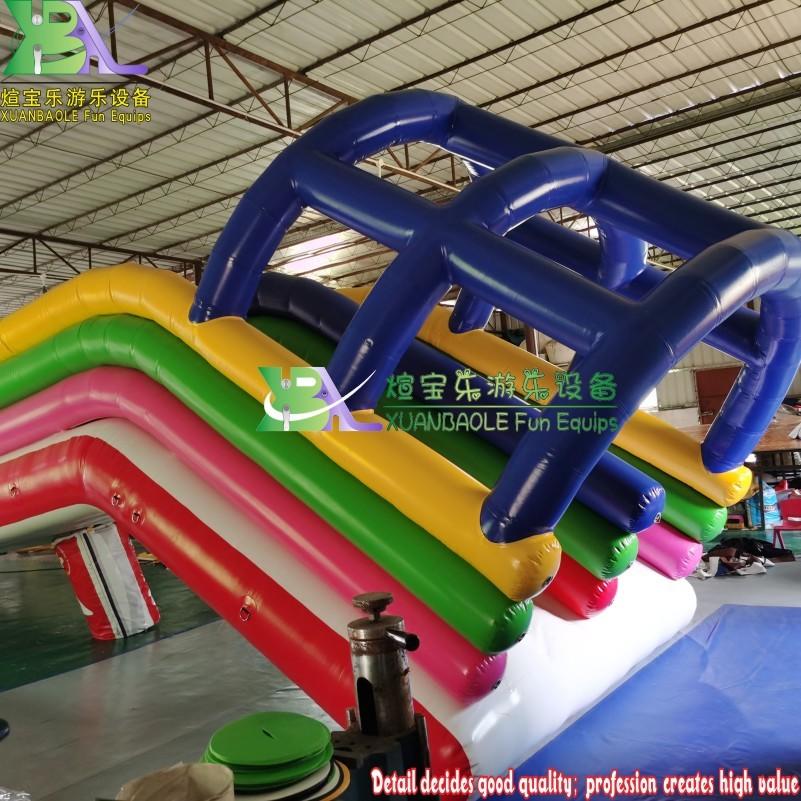 2022 Popular Crazy Inflatable Water Park Toys Huge 41ft Tall Inflatable Water Floating Slides Airtight Aqua Games For Summer