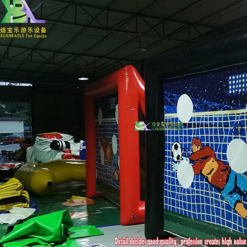 Airtight Inflatable Soccer Shooting Target Goal Mobile Outdoor Sealed Inflatable Football Goal Sport Game