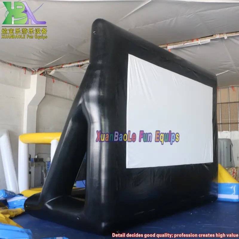 Airtight Outdoor Inflatable Projector Cinema Movie Screen Portable Theater Rear Projection Movie Screen For Backyard