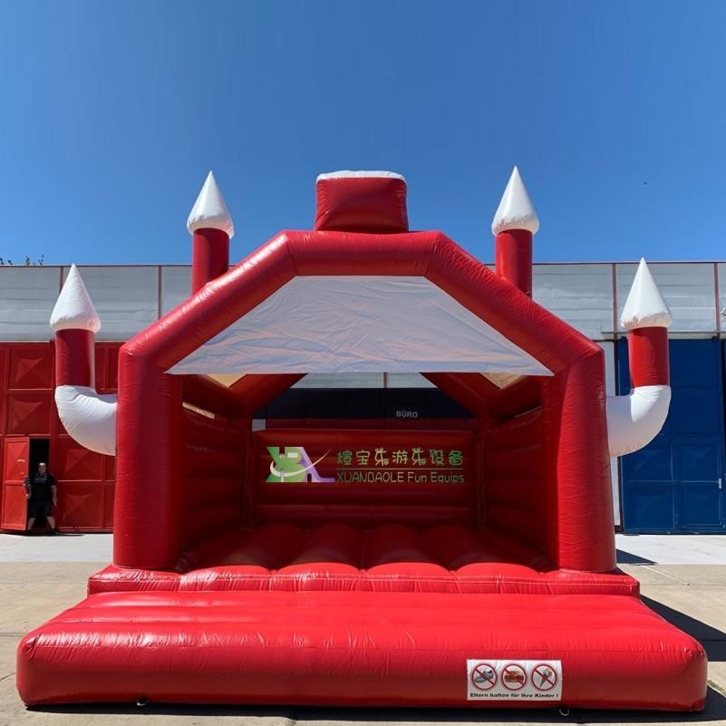 16.67FTx13.3FT Deluxe Red Camelot Fortress Bouncy Castle Kids Jumping Balloon Inflatable Castle