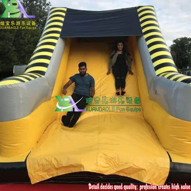 Adult Children Extreme Training Caution Theme Challenge Inflatable Obstacle Course / Kids Assult Course
