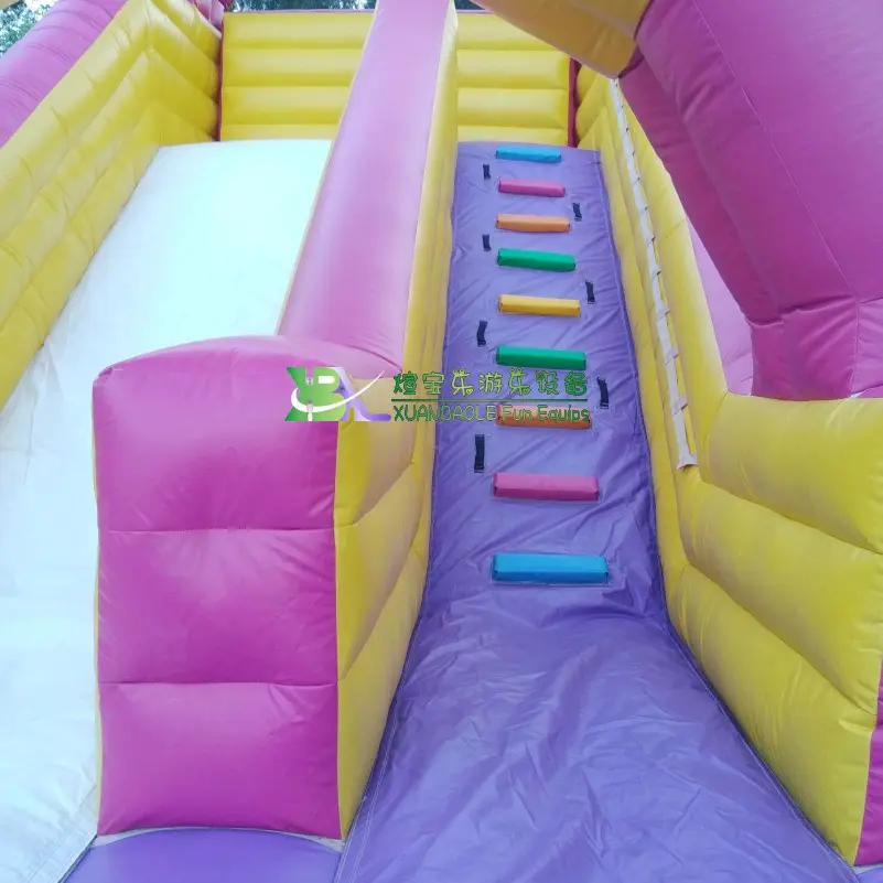 Beautiful Huge Air Arch Inflatable slide For Outdoor Showing, Kids Party Jumper Single Lane bouncy slide