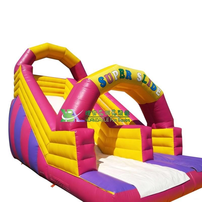 Beautiful Huge Air Arch Inflatable slide For Outdoor Showing, Kids Party Jumper Single Lane bouncy slide