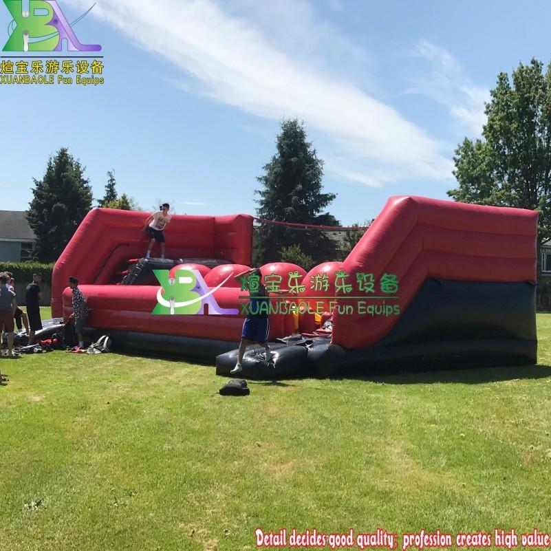 Exciting Ultimate Wipeout Sport Games, Inflatable Big Baller Jumper Obstacle Course