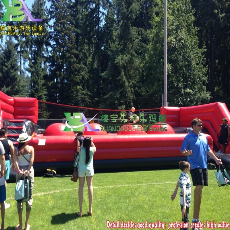 Exciting Ultimate Wipeout Sport Games, Inflatable Big Baller Jumper Obstacle Course