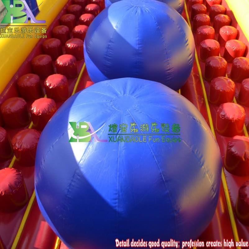 Popular Inflatable Wipeout Big Baller/ Wipeout Inflatable Obstacle Course/ Big Baller Interactive Inflatable wipeout Game