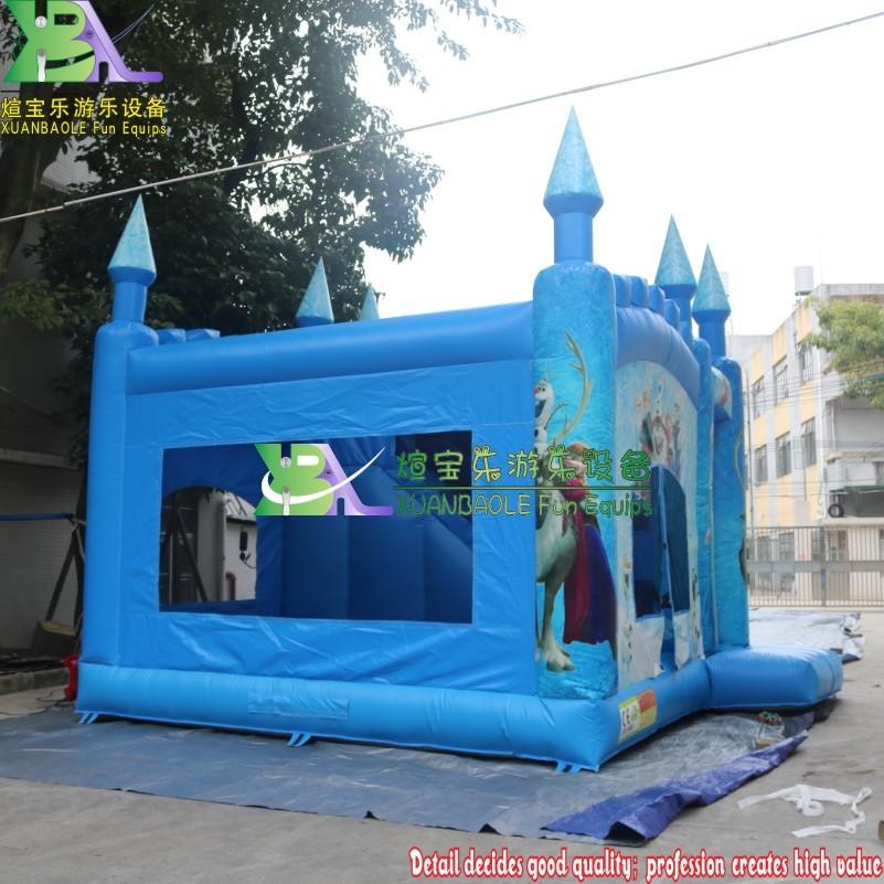 inflatable frozen theme bounce house jumping castle with slide combo