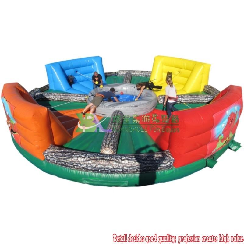 Interactive Hungry Hippos Chow Down Inflatable Game/ Bungee Sport Game Inflatable Hungry Hippo With Free Balls