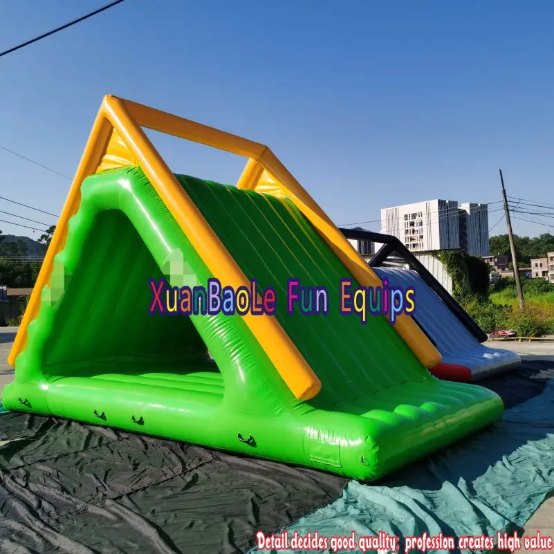 Water Obstacle Course Inflatable Floating Island Giant Inflatable Water Slide For Adult inflatable water park slide