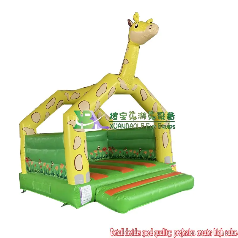 Giraffe Featured Small Inflatable Jump Equipment Bouncy House Manufacturer