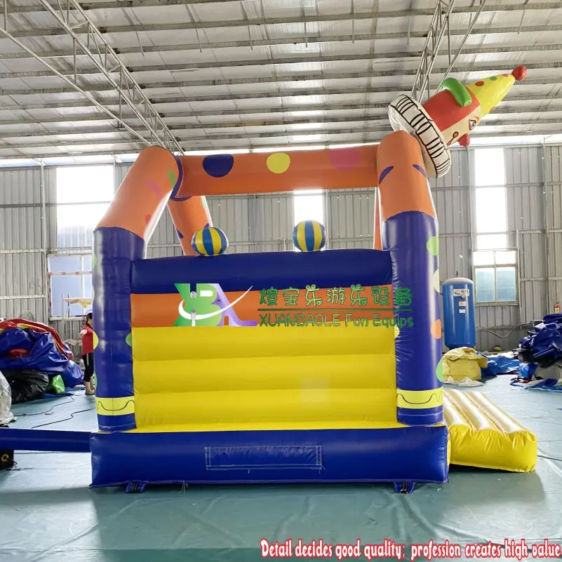 Colorful clown joker bouncy castle /bounce house/inflatable castle