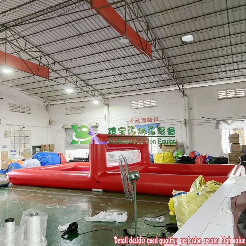 Large Beach Volleyball Field Water Polo field games inflatable beach volleyball court pool water park with net