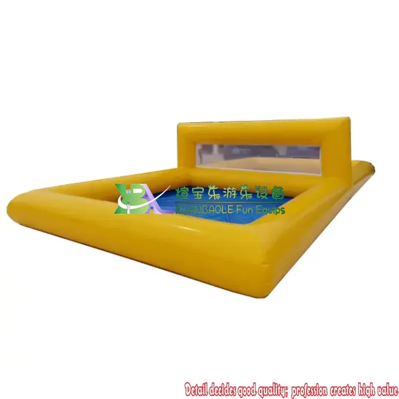 Water Play Equipment Inflatable Beach Volleyball Court / Inflatable Volleyball Water Field / Volleyball Pool on Grass