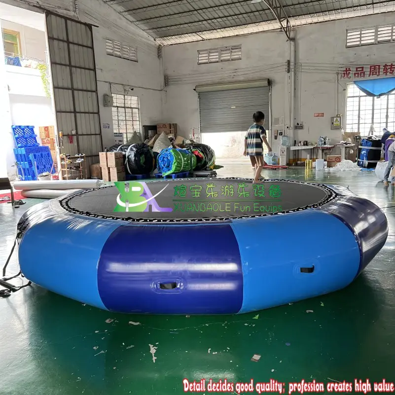 Commercial Durable Floating Water Air Jumping Trampoline Inflatable Water Trampoline For Kids