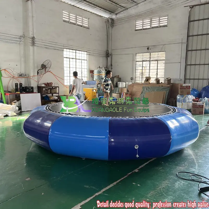 Commercial Durable Floating Water Air Jumping Trampoline Inflatable Water Trampoline For Kids
