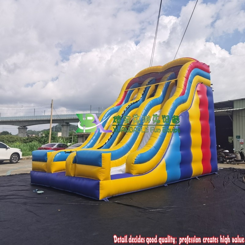 Inflatable Slide Equipment, Multi-Color Large inflatable children / adult slide