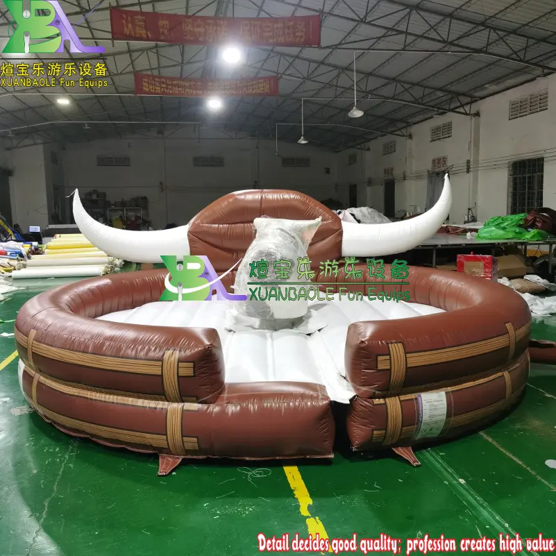 Inflatable Western Rodeo Bull Riding, Carnival Sport Game Inflatable Bucking Bronco Rodeo Bull